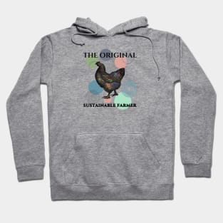 Chicken Original Sustainable Farming Farmer Permaculture Colorful Funny Hoodie